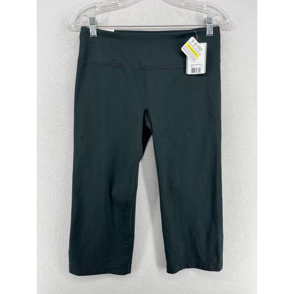 UNDER ARMOUR Pants Womens M AU Studio Compression Cropped Fitted Green NEW - Picture 1 of 13